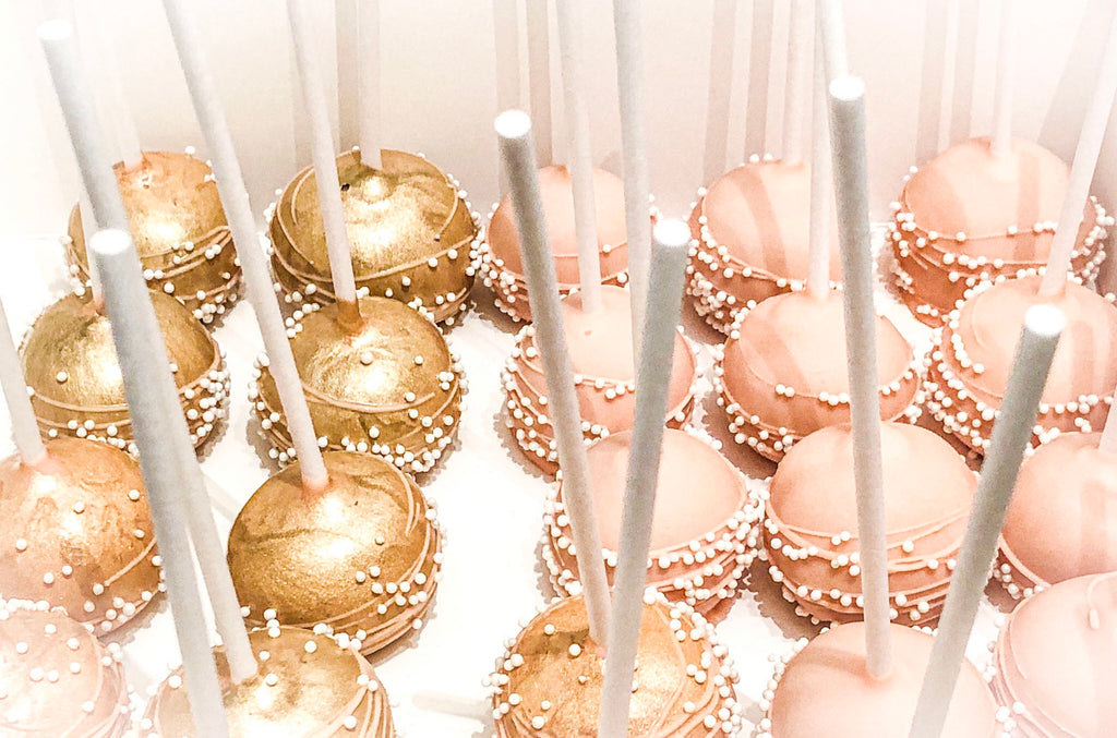 Golden Cake pops